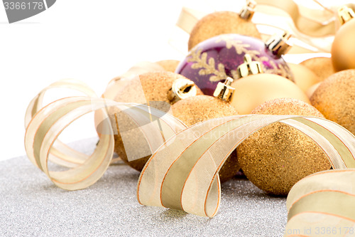 Image of Golden christmas balls
