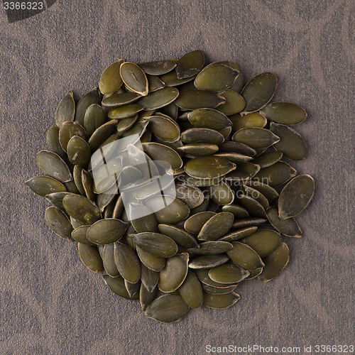 Image of Circle of pumpkin seeds