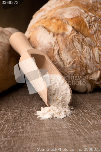 Image of Rustic bread and wheat