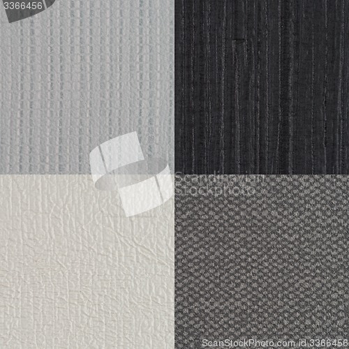 Image of Set of grey vinyl samples