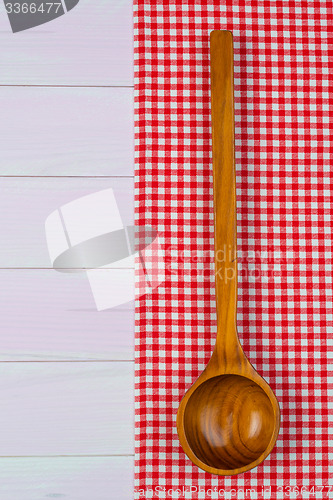 Image of Kitchenware on red towel