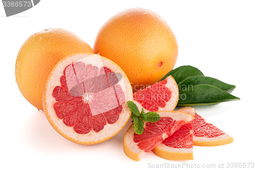 Image of Ripe red grapefruit