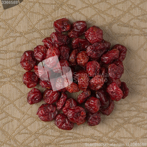 Image of Circle of dried cranberries