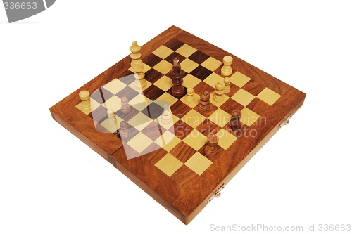 Image of Chess game in strategic position