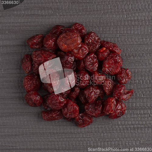 Image of Circle of dried cranberries