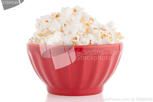 Image of Popcorn in a red bowl