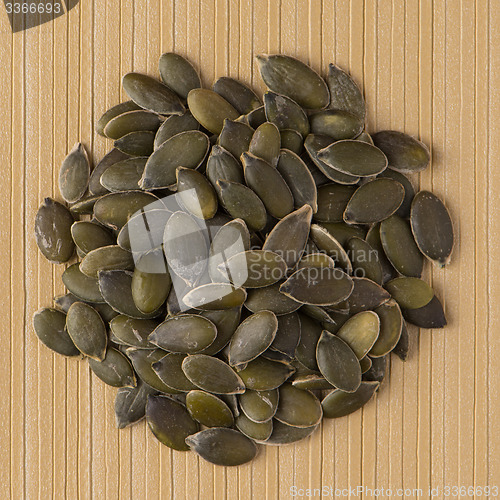 Image of Circle of pumpkin seeds