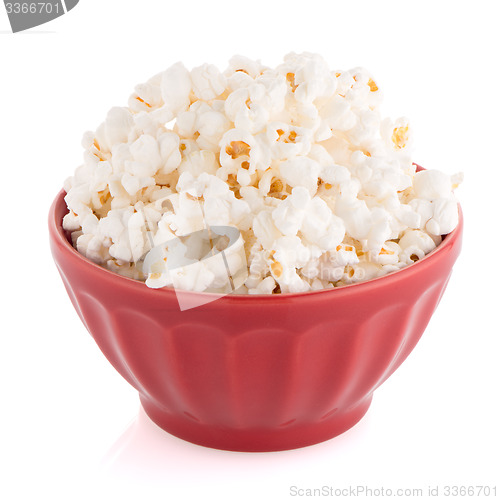 Image of Popcorn in a red bowl