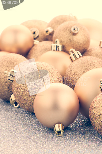 Image of Golden christmas balls