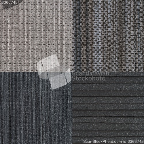 Image of Set of grey vinyl samples