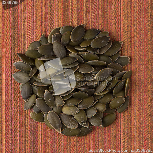 Image of Circle of pumpkin seeds