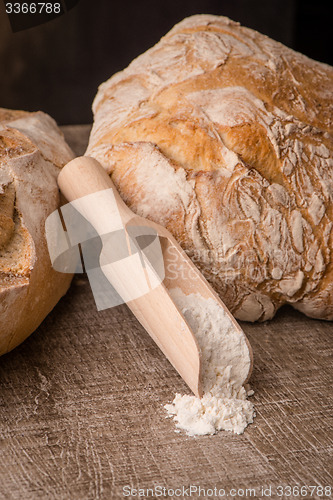 Image of Rustic bread and wheat