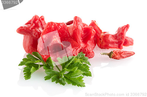 Image of Red peppers closeup