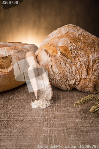 Image of Rustic bread and wheat