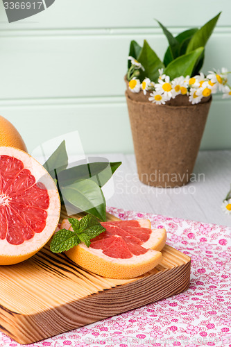 Image of Ripe grapefruit