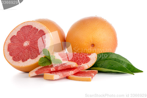 Image of Ripe red grapefruit