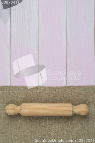 Image of Kitchenware on beige towel