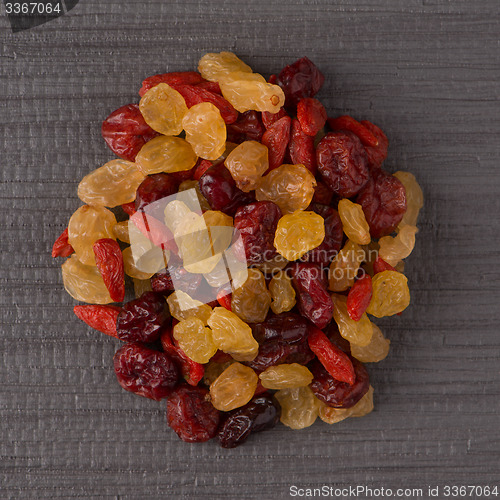 Image of Circle of mixed dried fruits