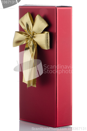 Image of Red box with gold bow