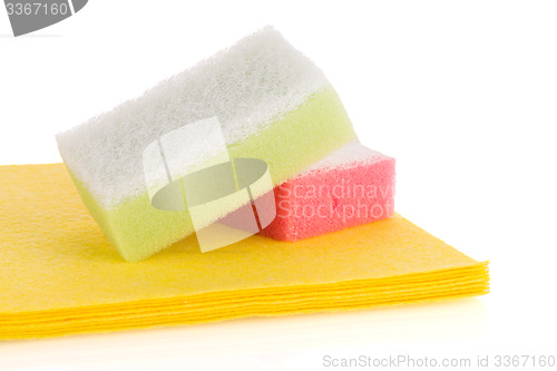 Image of Sponges and cloth