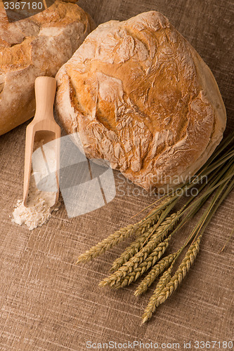 Image of Rustic bread and wheat