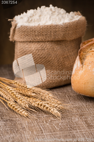 Image of Rustic bread and wheat