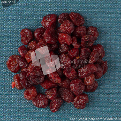 Image of Circle of dried cranberries