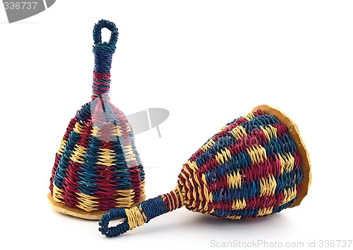 Image of Colorful caxixi, Afro-Brazilian percussion instrument