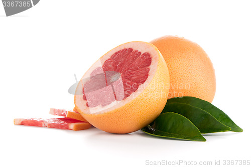 Image of Ripe red grapefruit