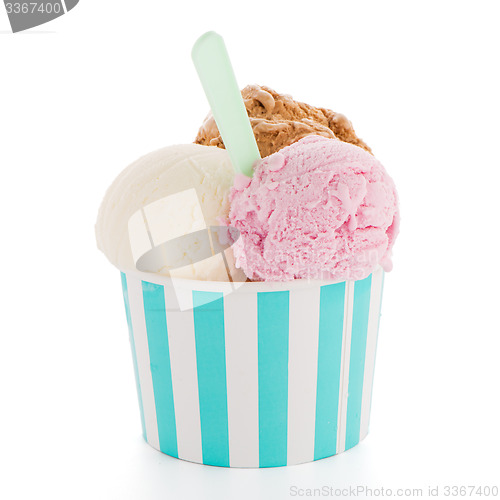 Image of Ice cream scoop in paper cup