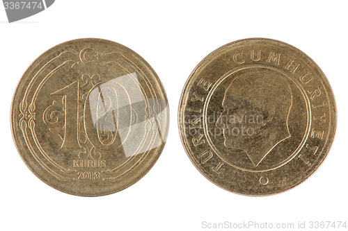 Image of Turkish 10 Kurus Coin