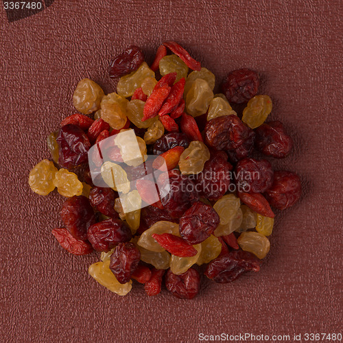 Image of Circle of mixed dried fruits