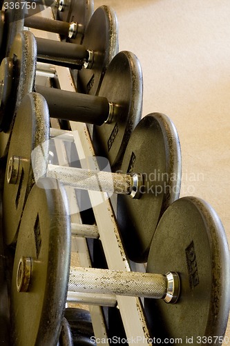 Image of Row of freeweights

