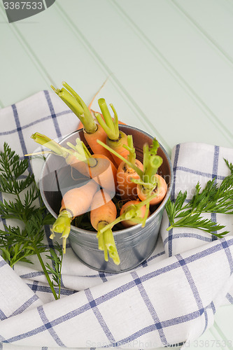Image of Carrots on wooden table