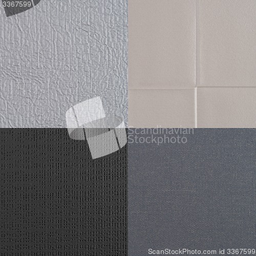 Image of Set of grey vinyl samples