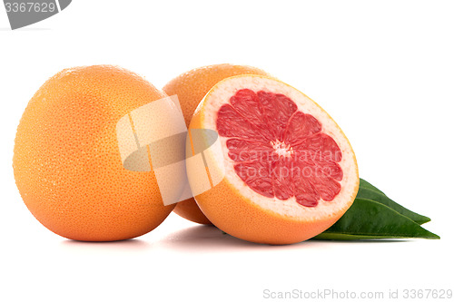 Image of Ripe red grapefruit