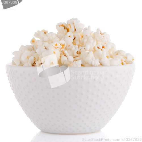 Image of Popcorn in a white bowl