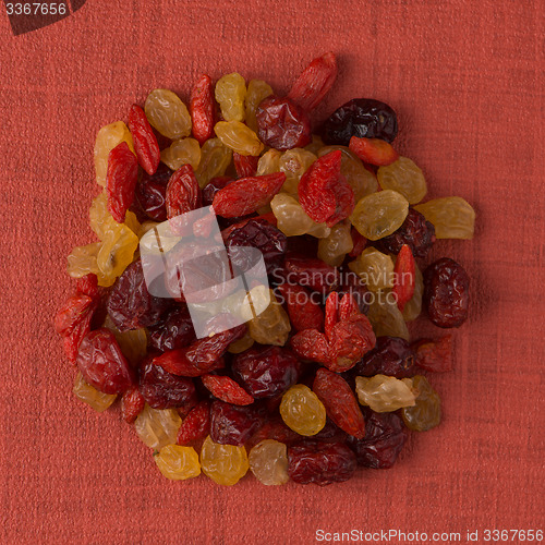 Image of Circle of mixed dried fruits