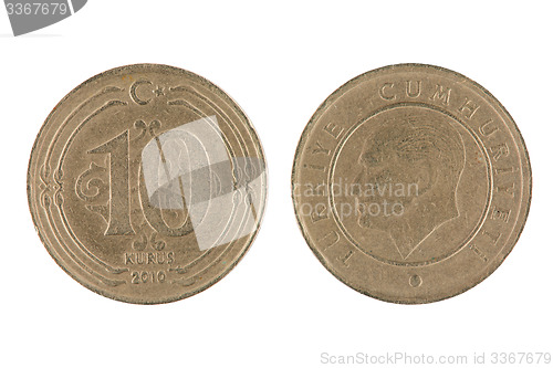 Image of Turkish 10 Kurus Coin