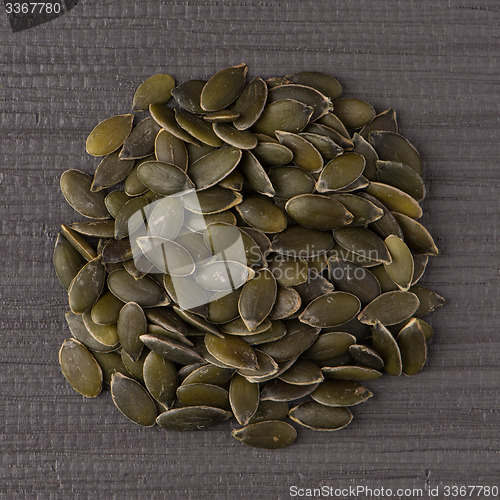 Image of Circle of pumpkin seeds