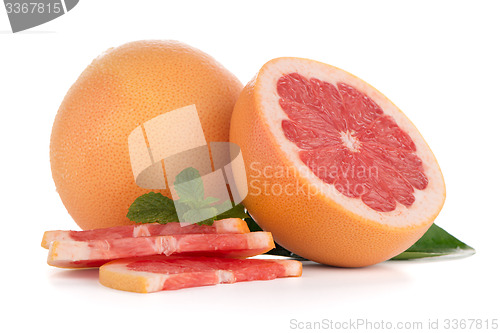 Image of Ripe red grapefruit