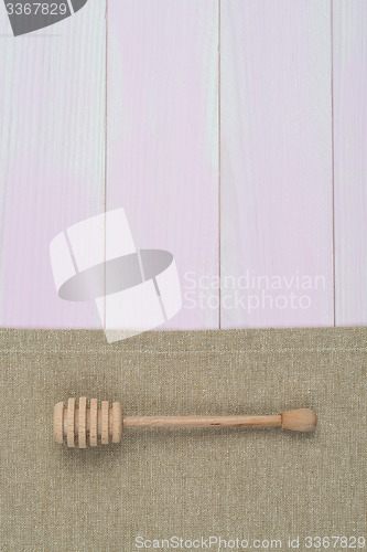 Image of Kitchenware on beige towel