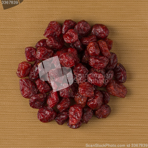 Image of Circle of dried cranberries