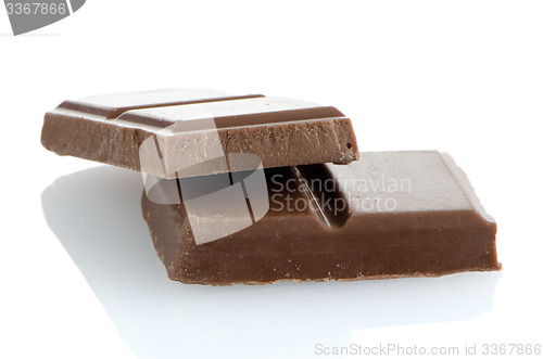 Image of Closeup detail of chocolate parts