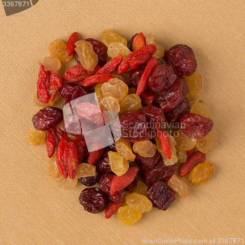 Image of Circle of mixed dried fruits