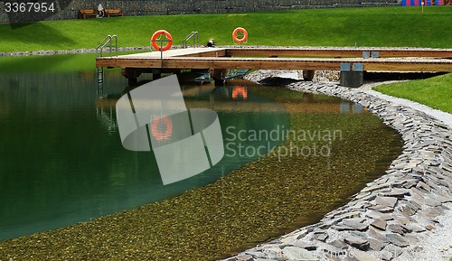 Image of Deck on swimming pool