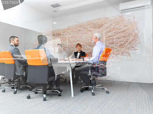 Image of business people group on meeting