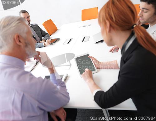 Image of business people group on meeting