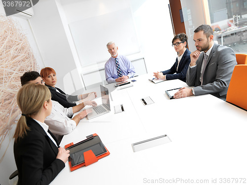 Image of business people group on meeting