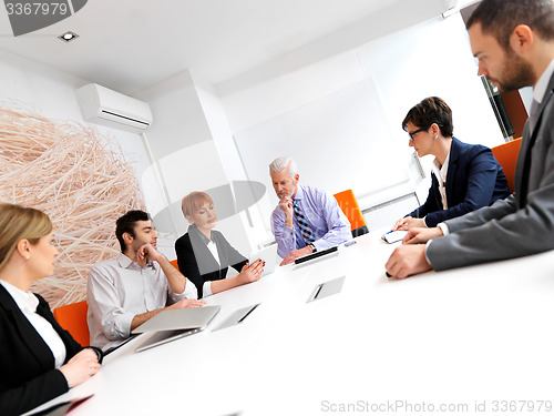 Image of business people group on meeting